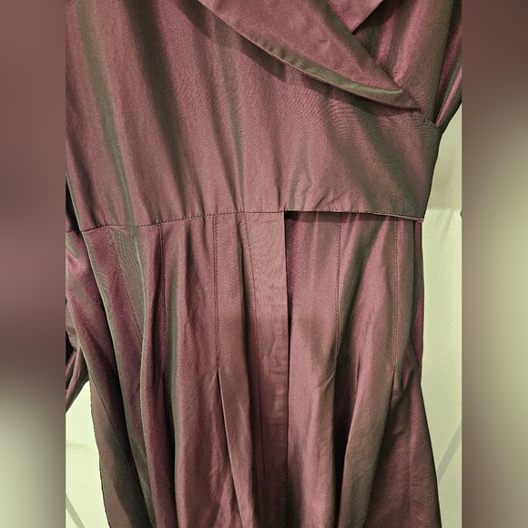 NWT - Satin Taffeta Jones New York "Merlot" Iridescent Midi Dress - Size 16 - Picture 10 of 16